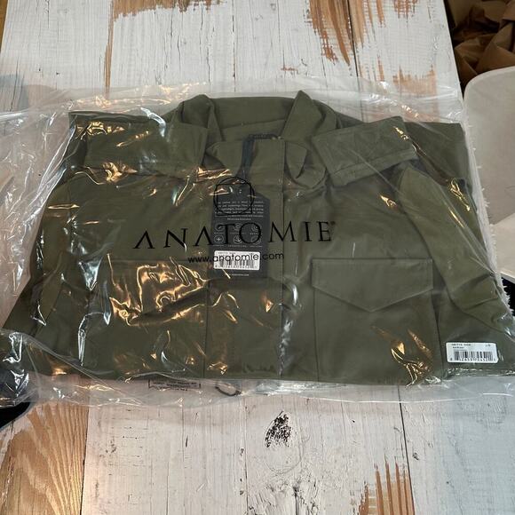 Anatomie Nariah Hybrid Utility Cargo Jacket Size Large Moss Green Belted Travel - Picture 12 of 13